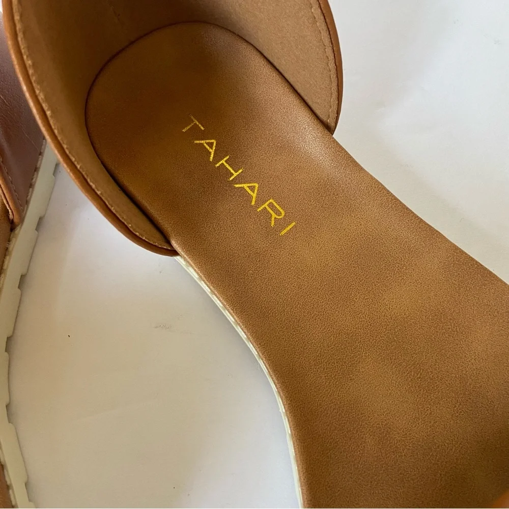 Tahari Braided Brown Sandal Kids Size 2